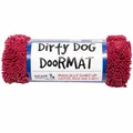 Dog Gone Smart Dirty Dog Microfiber Paw Doormat - Muddy Mats for Dogs - Super Absorbent Dog Mat Keeps Paws & Floors Clean - Machine Washable Pet Door Rugs with Non-Slip Backing | Medium Maroon