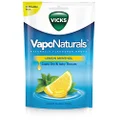 Vicks VapoNaturals Naturally Flavoured Cough Lozenges Lemon Menthol 70g Resealable Bag