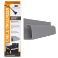 SimpleCord J Channel Desk Cable Organizer by – 5 Grey Raceway Channels - Gray Cord Cover Management Kit for Desks, Offices, and Kitchens