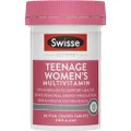 Swisse Ultivite Teenage Women's Multivitamin | Supports Skin Health and Stress Response | 60 Tablets