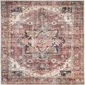 The Rug Collective Distressed Vintage Cezanne Terracotta Area Rug Wipe Clean Machine Washable Pet Friendly Living Room Rug, 240 x 310cm