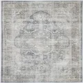 The Rug Collective Distressed Vintage Kendra Ash Area Rug Wipe Clean Machine Washable Pet Friendly Living Room Rug, 200 x 290cm
