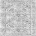 The Rug Collective Distressed Vintage Chilaz Grey Runner Rug Wipe Clean Machine Washable Pet Friendly Rug, 80 x 230cm