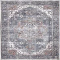 The Rug Collective Distressed Vintage Cezanne Rabbit Gray Inca Gold Area Rug Wipe Clean Machine Washable Pet Friendly Rug, 270 x 365cm