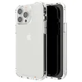 Gear4 ZAGG Crystal Palace Clear Case with Advanced Impact Protection [ Approved by D3O ], Slim, Tough Design for Apple iPhone 13 Pro Max – Clear,702008197