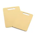 GreenLife 2 Piece Cutting Board Kitchen Set, 8" x 12" and 10" x 14" Set, Dishwasher Safe, Extra Durable, Yellow