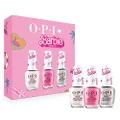 OPI BARBIE Limited Edition Collection Lacquer Nail Polish TRIO Set - Hi Barbie! 15mL, Bon Voyage to Reality! 15mL, Every Night Is Girls Night 15mL