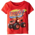 Nickelodeon Blaze and The Monster Machines Little Boys' Toddler Short Sleeve T-Shirt, Red, 4T