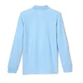 French Toast Boys Long Sleeve Pique (Standard & Husky) Polo Shirt, Light Blue, 6-7 US