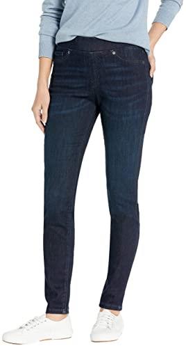 Amazon Essentials Women's Stretch Pull-On Jegging (Available in Plus Size), New Dark Wash, 0 Short