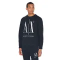 Armani Exchange A|X Men's Icon Project Embroidered Pullover Sweatshirt, Navy, XL