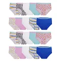 Fruit of the Loom Girls' Tag Free Cotton Brief Underwear Multipacks, Brief - 20 Pack - White/Stripes/Animal Print, 4