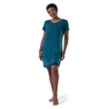 Fruit of the Loom Women's Plus Size Super Soft and Breathable Sleep Shirt, Turquoise, 2X