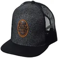 Rip Curl Icons Trucker Hat, Mesh Back Cap Snapback for Men, Adjustable, Black/Grey, One Size