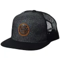 Rip Curl Icons Trucker Hat, Mesh Back Cap Snapback for Men, Adjustable, Black/Grey, One Size