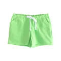 MeMaster French Terry Shorts for 5 to 6 Years Girls, Green