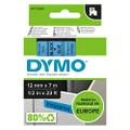DYMO D1 Label Cassette Tape, 12mm x 7m, Black/Blue