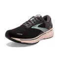 Brooks Women's Ghost 14 Athletic Road Running Shoes, Black/Pink, Size US 12