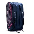 Li-Ning Flash Triple Zipper Polyester Badminton Kit Bag (Navy, Large) | Easy - Access Compartments | Spacious | Unisex - Men, Boys, Girls, Women