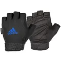 adidas Essential Adjustable Gloves, Blue, XXL-23+ cm (Around The Palm)