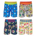 Nintendo Boys' Super Mario Boxer Briefs Available in Multipacks, Sizes 4, 6, 8, 10 and 12, 4pk Athletic, 6