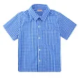 MeMaster Check Short Sleeves Shirt for 3 to 4 Years Junior Boys