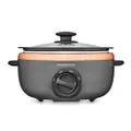 Morphy Richards 3.5L Electric Sear & Stew Slow Cooker w/ Glass Lid Rose Gold