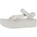 Teva Women's Flatform Universal Platform Sandal, Bright White, 10 M US