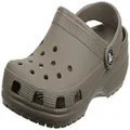 Crocs Unisex Roomy Fit Classic Clogs, Chocolate, Size US Mens 4/Womens 6