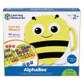Learning Resources AlphaBee Alphabet, Homeschool, ABCs, Numbers, Shape & Word Recognition Activity Set, Multicolor
