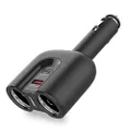 mbeat Gorilla Power Dual Port USB C 3.0 Car Charger with Cigarette Lighter Socket Splitter