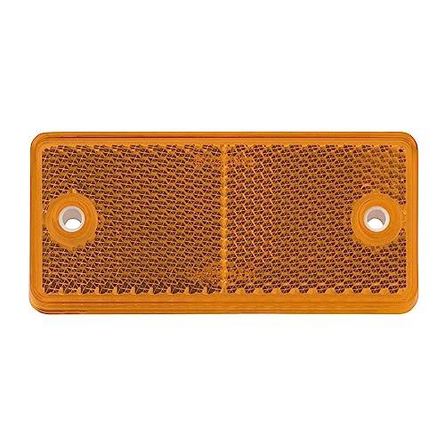 Narva Retro Reflector with Dual Fixing Holes 2-Pieces Pack, 90 mm x 40 mm, Amber