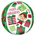 Anagram Orbz Santa and Elf Christmas Foil Balloon, X-Large