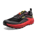 Brooks Men's Cascadia 16 Athletic Trail Running Shoes, Black/Red, Size US 11