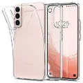 SPIGEN Liquid Crystal Case Designed for Samsung Galaxy S22 Case Exact Fit Slim Soft Cover - Clear