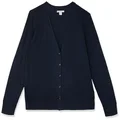 Amazon Essentials Women's Lightweight Vee Cardigan Sweater (Available in Plus Size), Navy, Medium