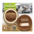 Slipstick CB840 3-1/4 Inch Bed Roller/Furniture Wheel Gripper Caster Cups (Set of 4) Caramel Color