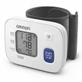 Omron HEM-6161 Wrist Blood Pressure Monitor Basic, White