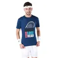 Head HCD-335 T-Shirt | Navy | Size: Medium | Material: Polyester | Round Neck Construction | Wicking & Cooling Properties | Short Sleev | Flexible, Breathable and Comfortable | for Tennis