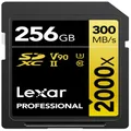 Lexar 256GB Professional 2000x SDXC Memory Card, UHS-II, C10, U3, V90, Full-HD & 8K Video, Up to 300MB/s Read, for DSLR, Cinema-Quality Video Cameras (LSD2000256G-BNNNU)