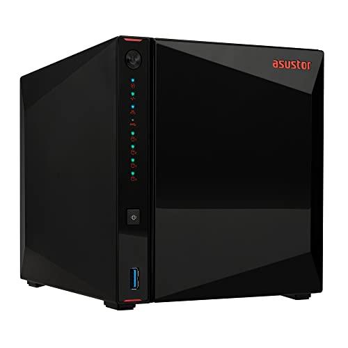 ASUSTOR NIMBUSTOR 4 AS5304T 4-Bay NAS Enclosure, Intel Quad Core 2.5GHz CPU, 4GB DDR4, Diskless Network Attached Storage