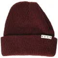 NEFF Fold Beanie Hat for Men and Women, Maroon, One Size