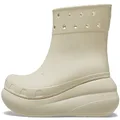 Crocs Unisex-Adult Classic Crush Rain Boots, Bone, 4 Women/2 Men