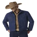 Wrangler Men's Western Unlined Denim Jacket, Denim, Medium Tall
