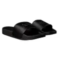 Men's Orthopaedic Arch Support Slides - Lightweight, Waterproof, and Extra-Comfy PU Leather - Black, Size 8 UK / 9 US