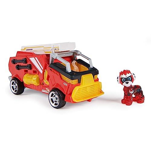 PAW Patrol: The Mighty Movie, Firetruck Toy with Marshall Mighty Pups Action Figure, Lights and Sounds, Kids Toys for Boys and Girls 3 and up