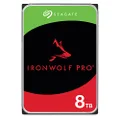 Seagate IronWolf Pro, NAS, 3.5" HDD, 8TB, SATA 6Gb/s, 7200RPM, 256MB Cache, 5 Years or 2M Hours MTBF Warranty