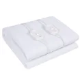 Royal Comfort Electric Blanket Thermolux Comfort Heated Underblanket Lightweight Washable Adjustable 450GSM Control Panel 3 Heat Settings (Double, White)