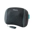 HoMedics TRUHEAT Shiatsu Massage Pillow for Neck, Shoulder, Back, Portable, Wireless, Rechargeable, 50 Minutes Massage Relaxation Per Charge with Automatic Shut-Off After 20 Minutes