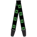 Buckle-Down Premium Guitar Strap, Green Lantern Logo Black/Green, 29 to 54 Inch Length, 2 Inch Wide